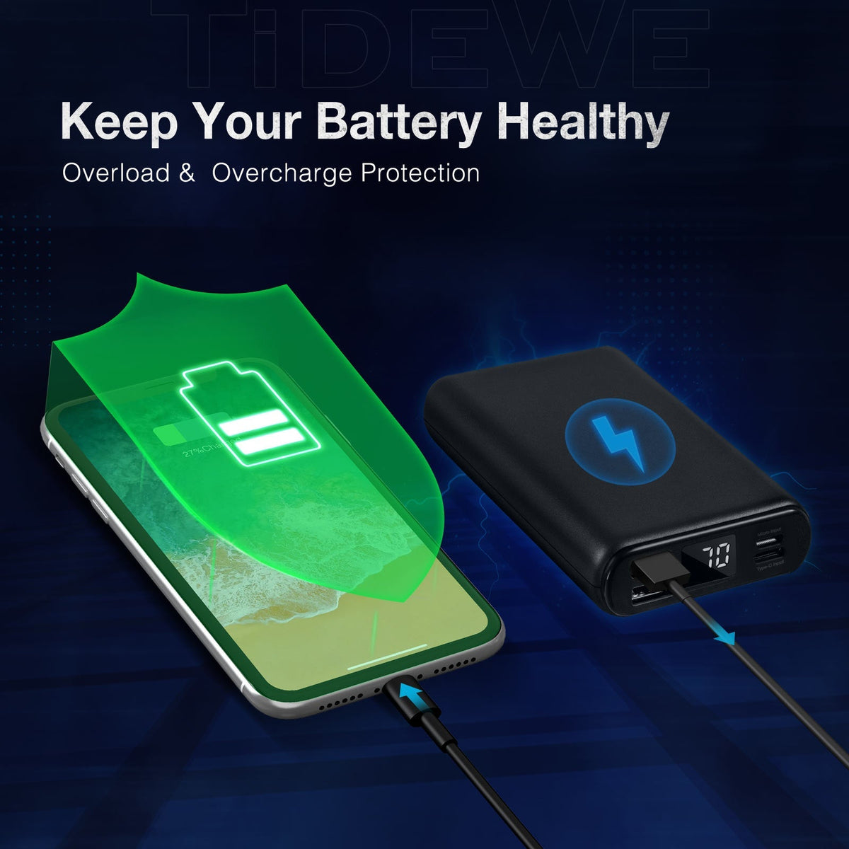 TideWe Portable Heated-Clothing Power Bank
