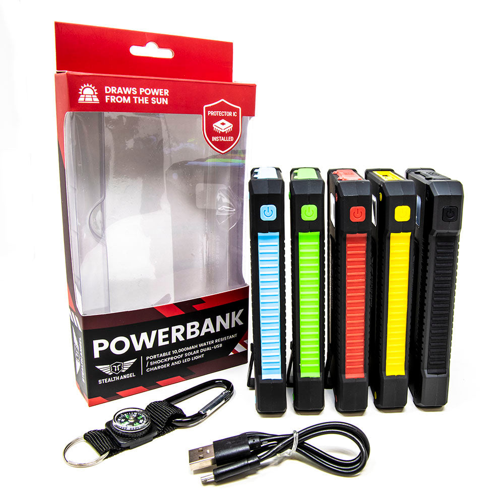 Stealth Angel Survival 10,000mAh Solar Power Bank