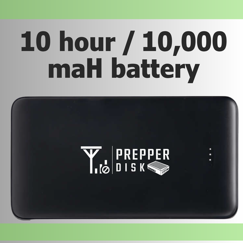 Prepper Disk Power Bank and Faraday Bag Bundle