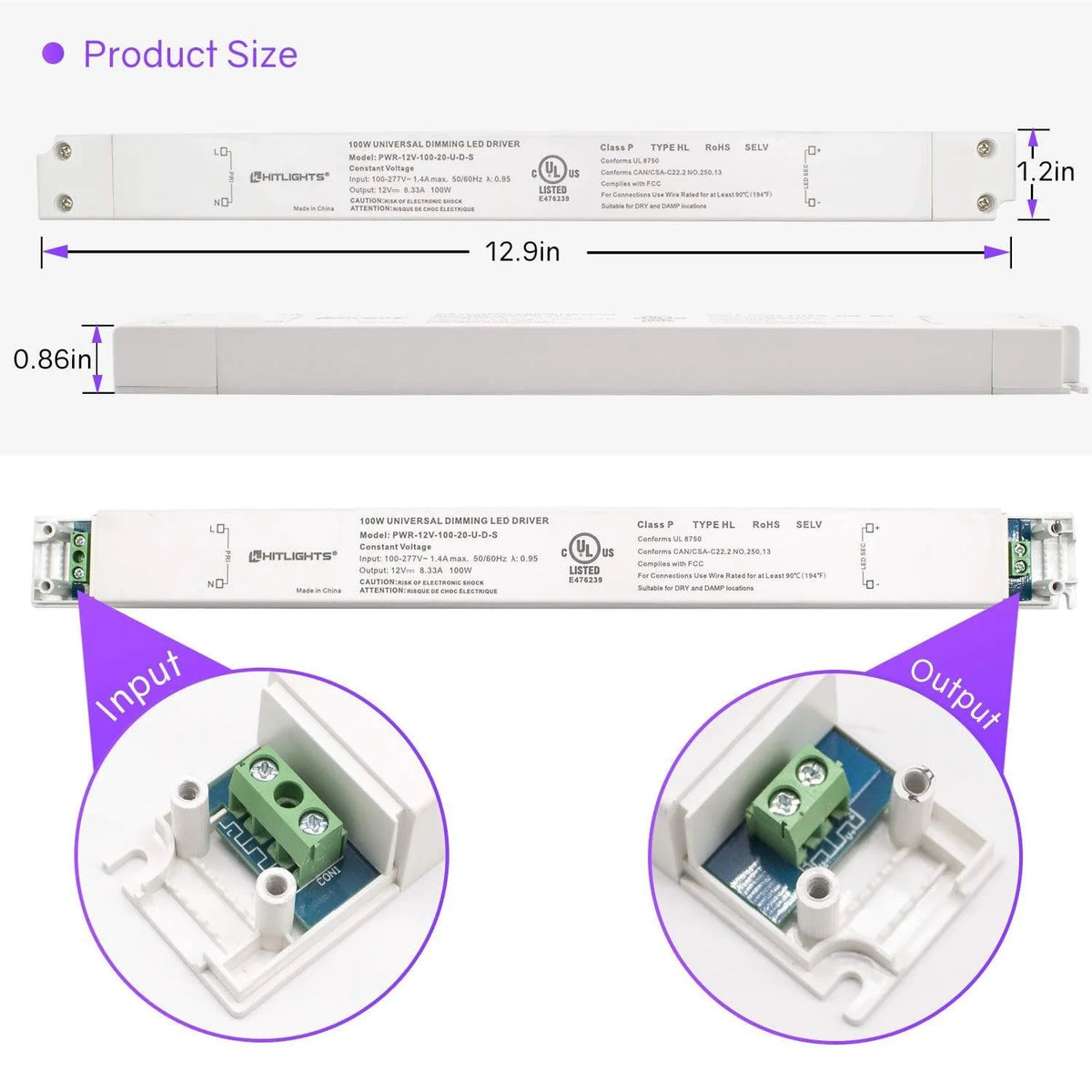 HitLights Dimmable LED Power Driver