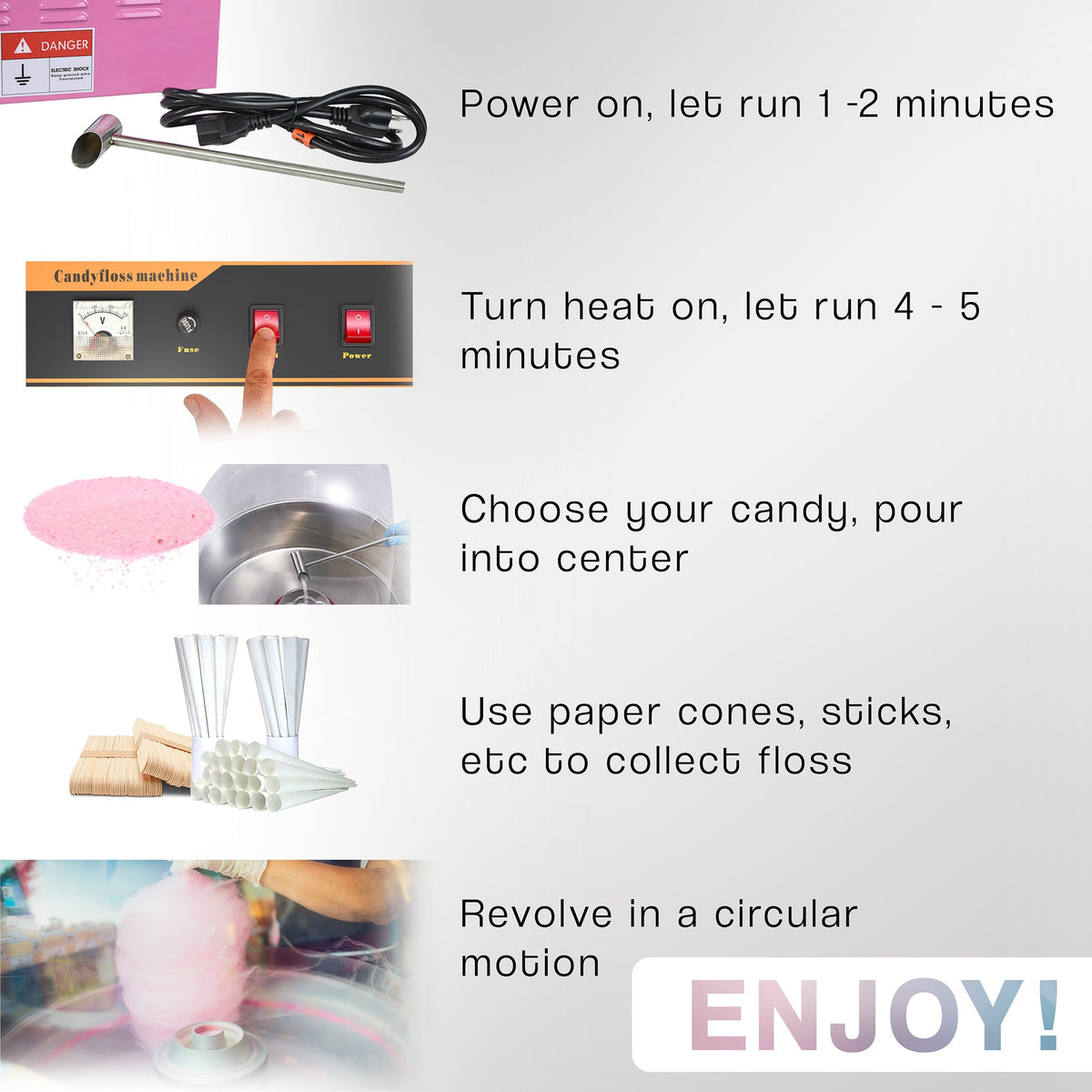 VIVO Electric Cotton Candy Machine