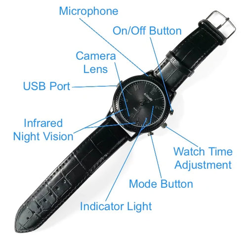 SpyCentre Security Wearable Video Camera Watch