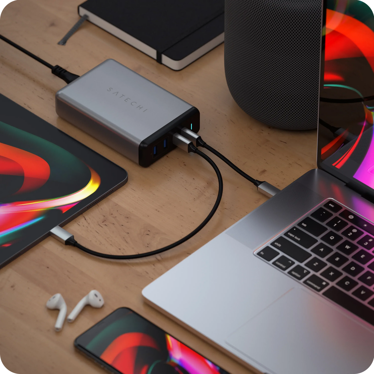 Satechi 108W Four-Port USB-C Desktop Charger