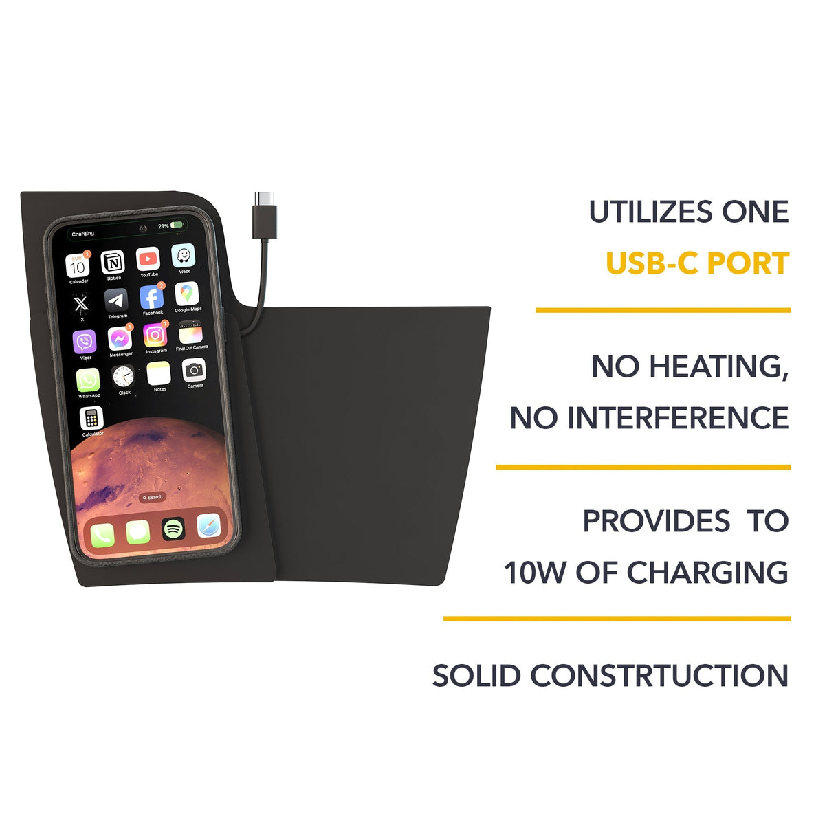 TWRAPS Vehicle Wireless Charging Pad