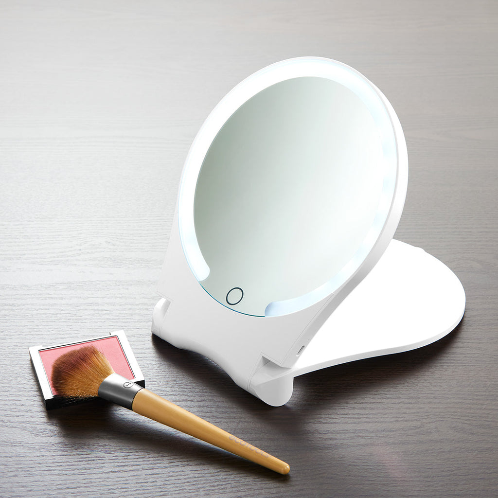 Camelot SI, LLC Rechargeable LED Travel Mirror