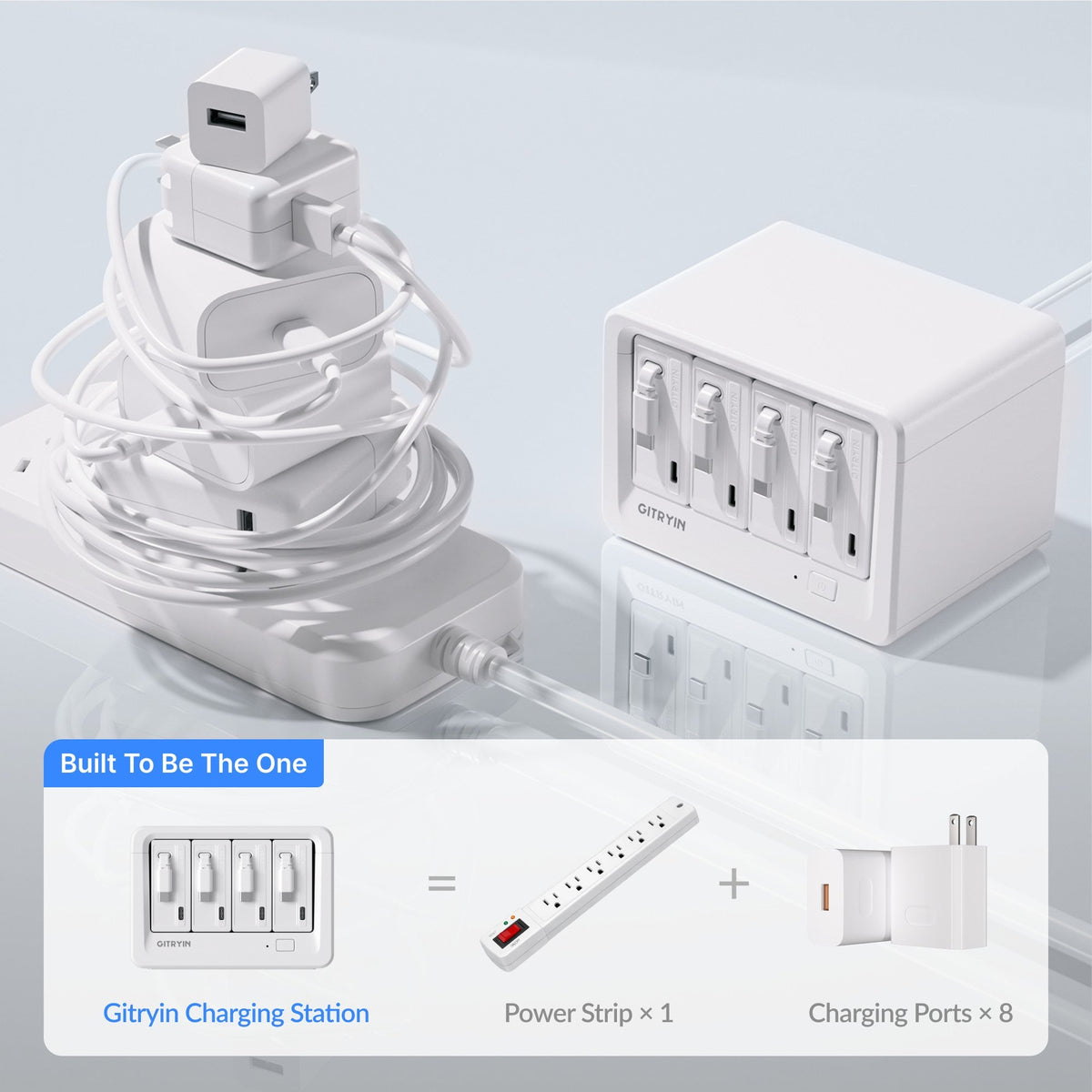 Gitryin 12-in-1 Desktop Charging Station