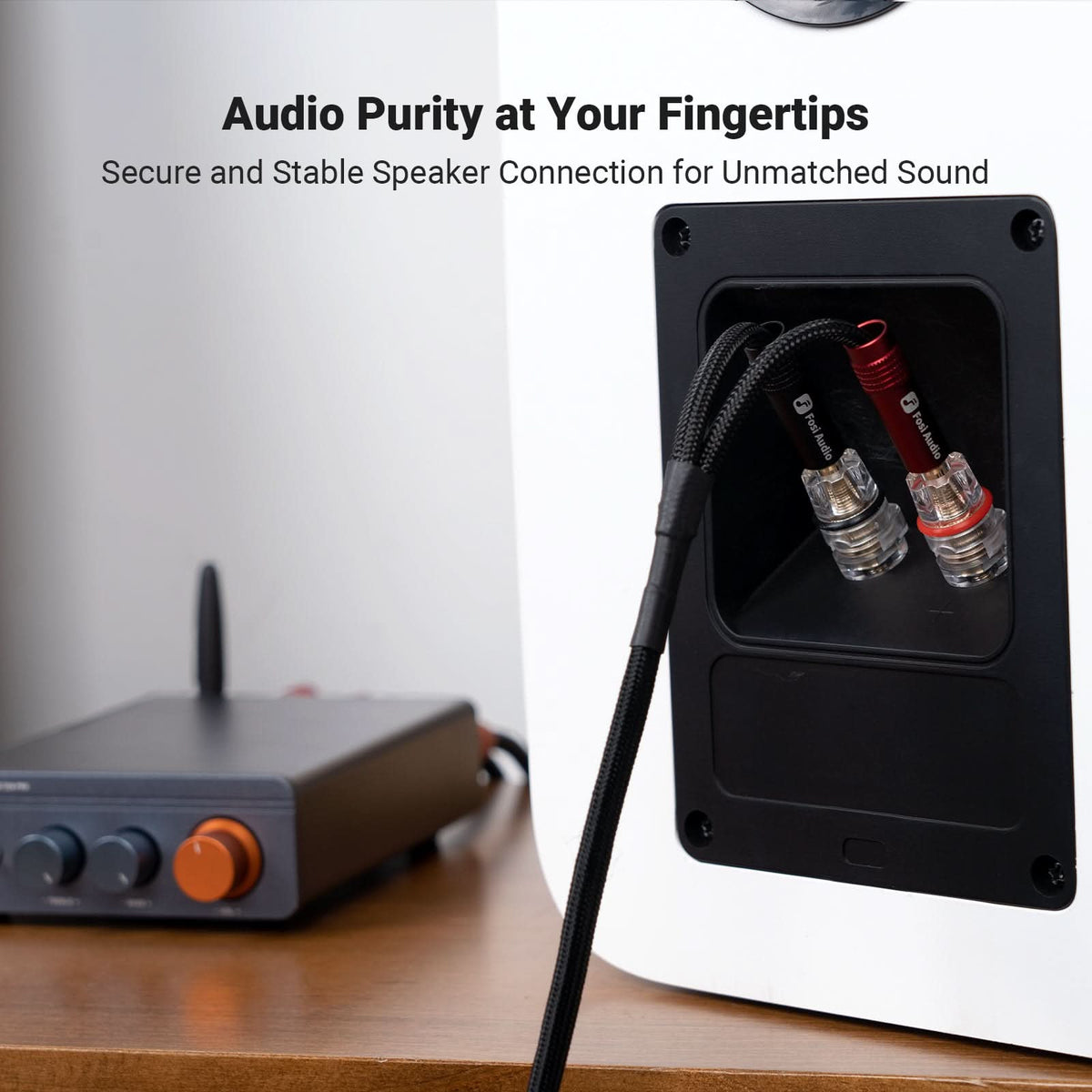 Fosi Audio Banana Plug Speaker Cable