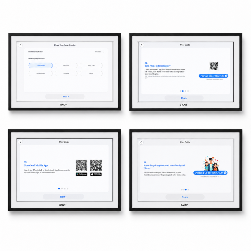 iLoop Smart Digital Calendar and Photo Frame