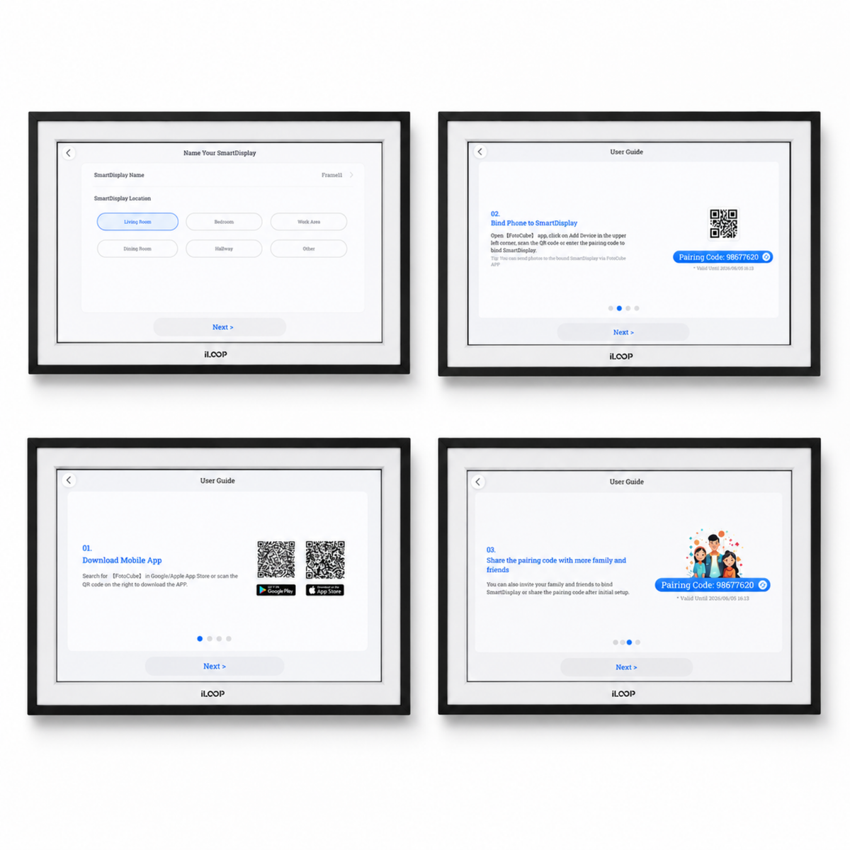 iLoop Smart Digital Calendar and Photo Frame