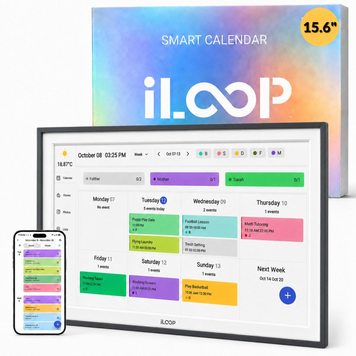 iLoop Smart Digital Calendar and Photo Frame