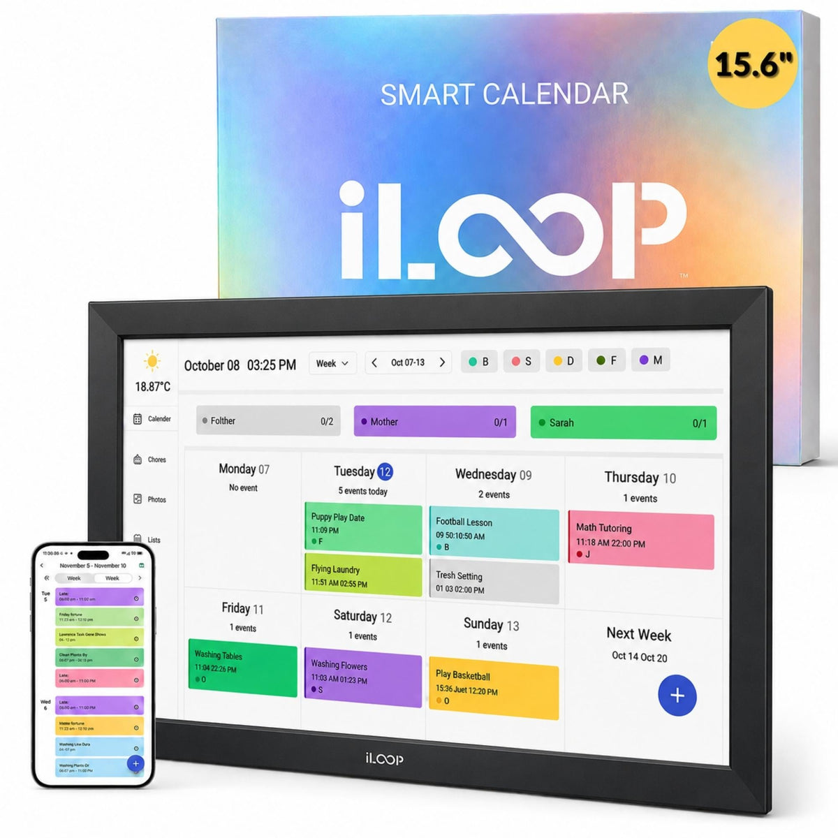 iLoop Smart Digital Calendar and Photo Frame