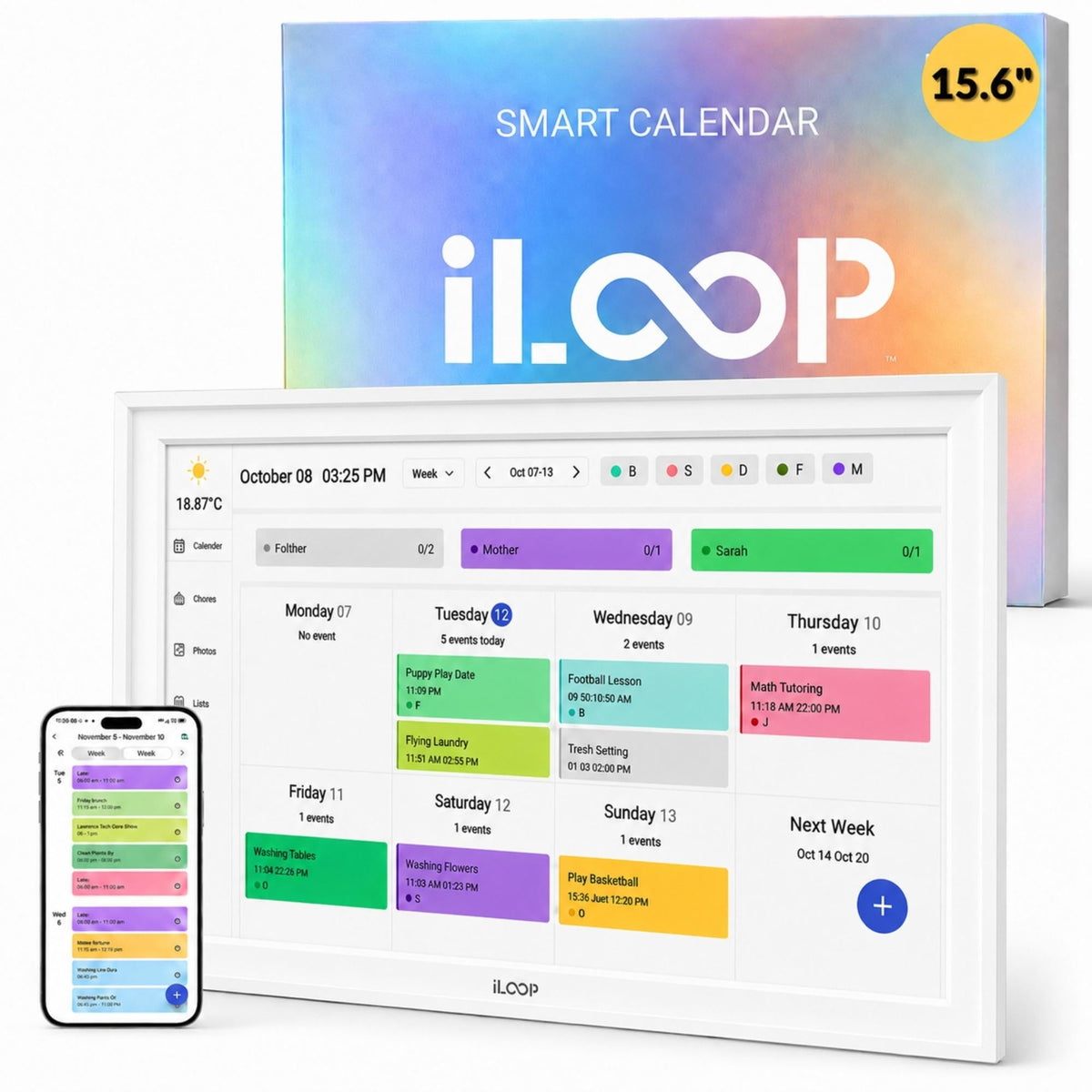 iLoop Smart Digital Calendar and Photo Frame
