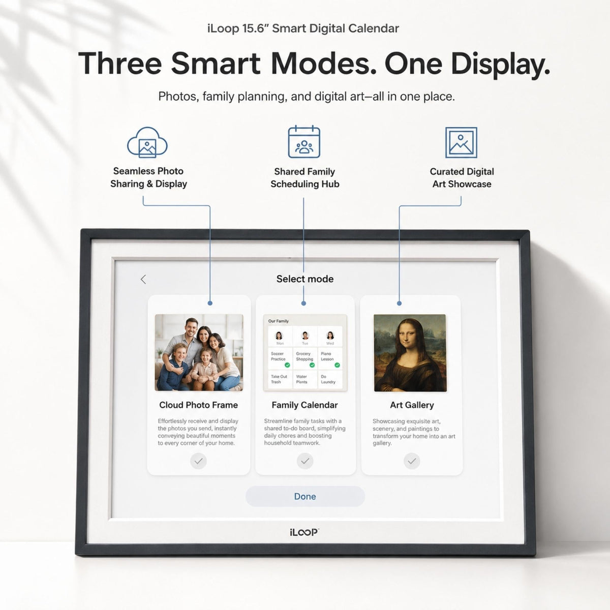 iLoop Smart Digital Calendar and Photo Frame