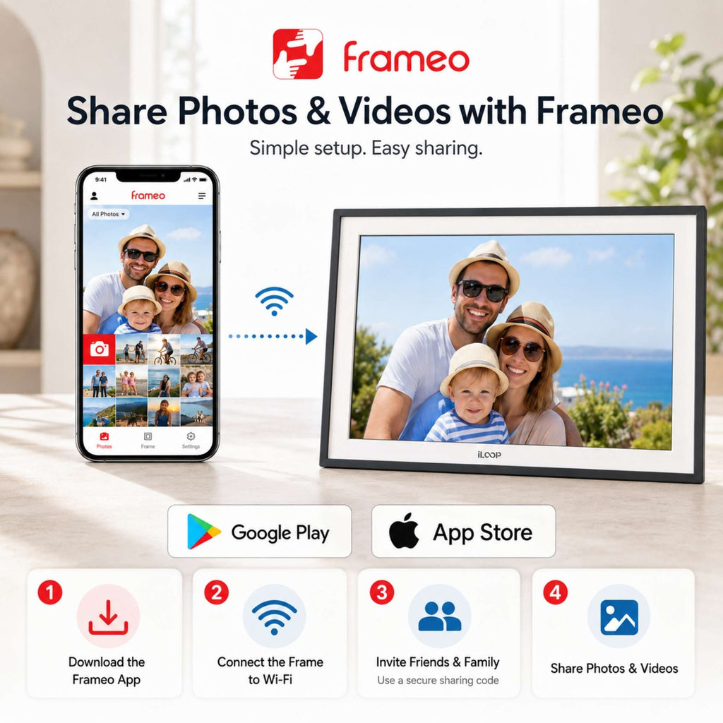 iLoop Wi-Fi Digital Photo Frame
