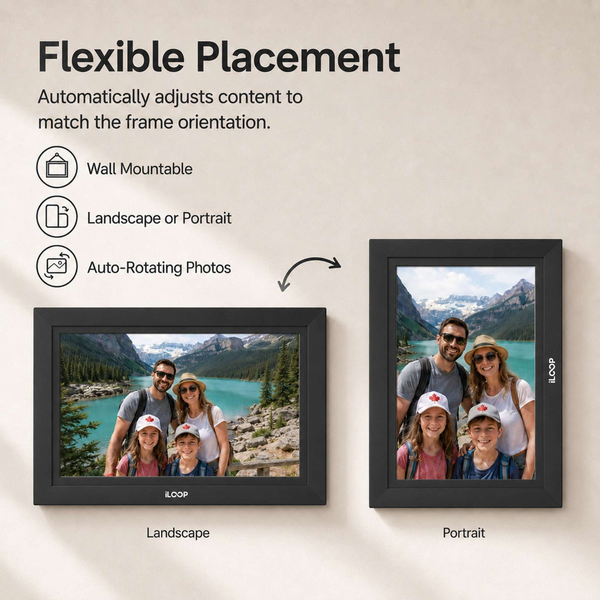 iLoop Wi-Fi Digital Photo Frame