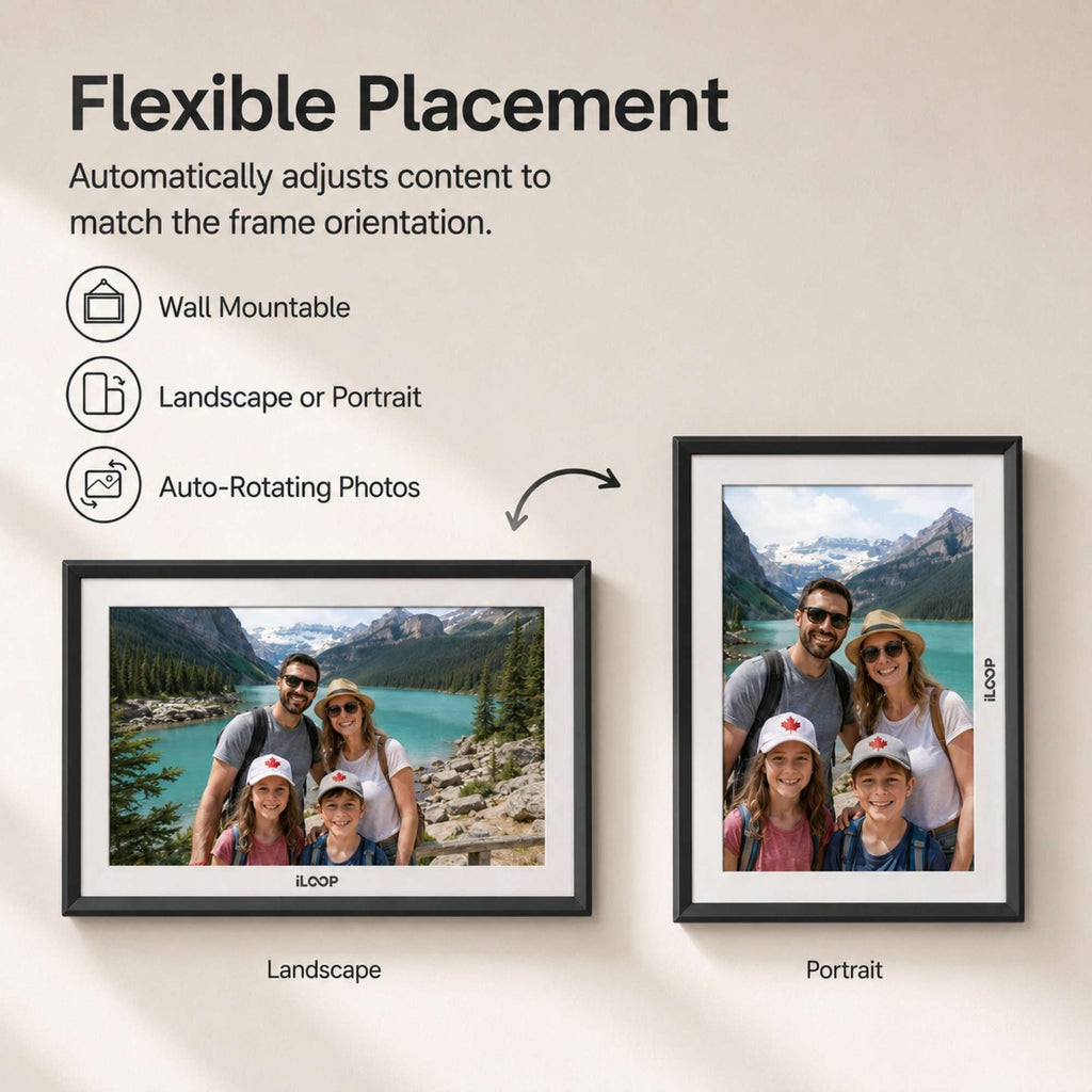 iLoop Wi-Fi Digital Photo Frame