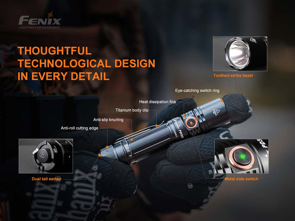 Fenix Rechargeable Handheld Flashlight