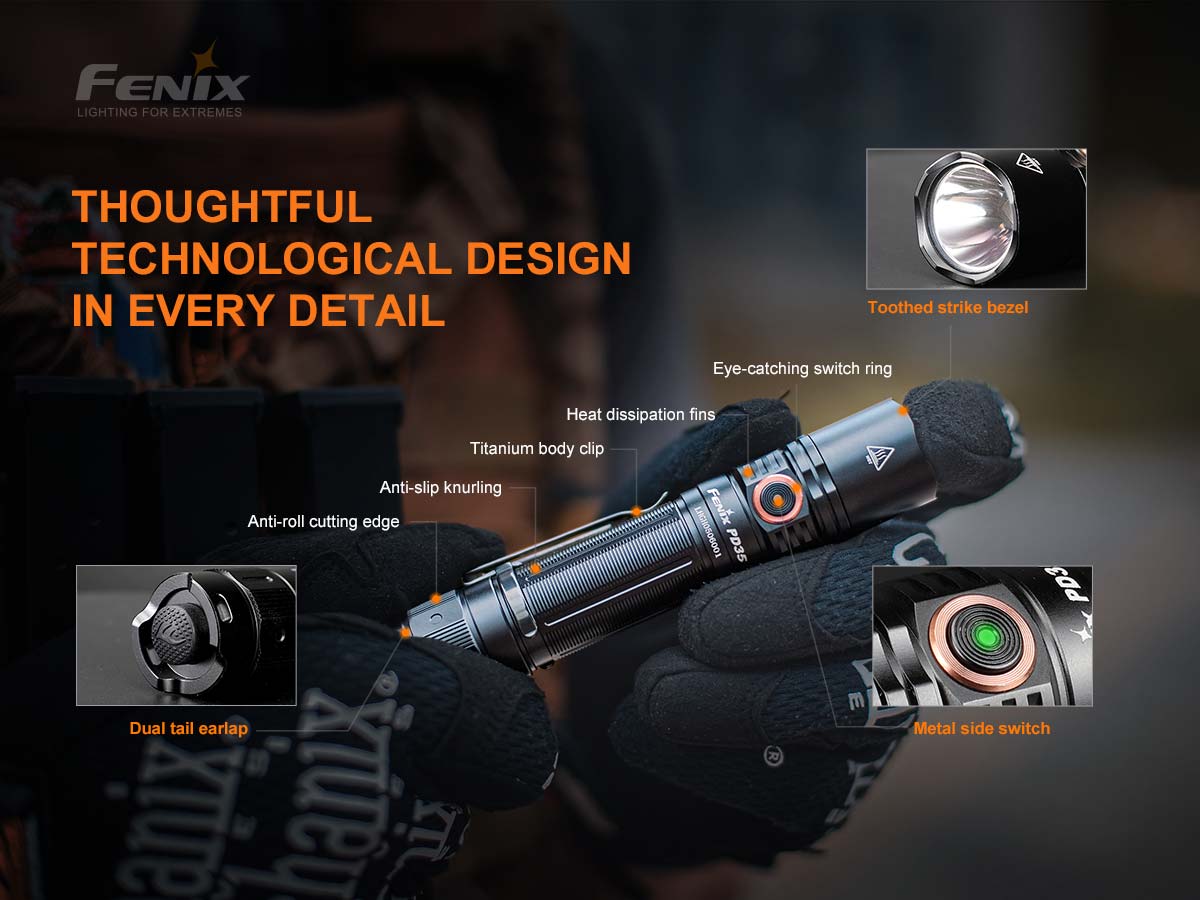 Fenix Rechargeable Handheld Flashlight