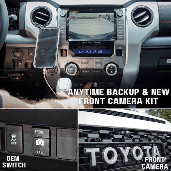 Anytime Backup Camera Tundra Front Camera and Backup Override Kit