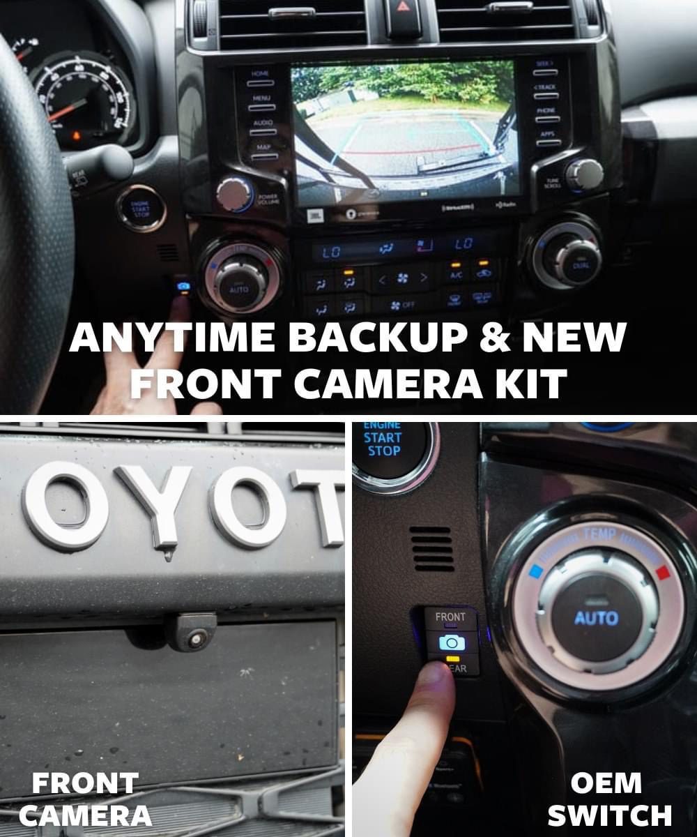 Anytime Backup Camera 4Runner Front Camera and Backup Override Kit