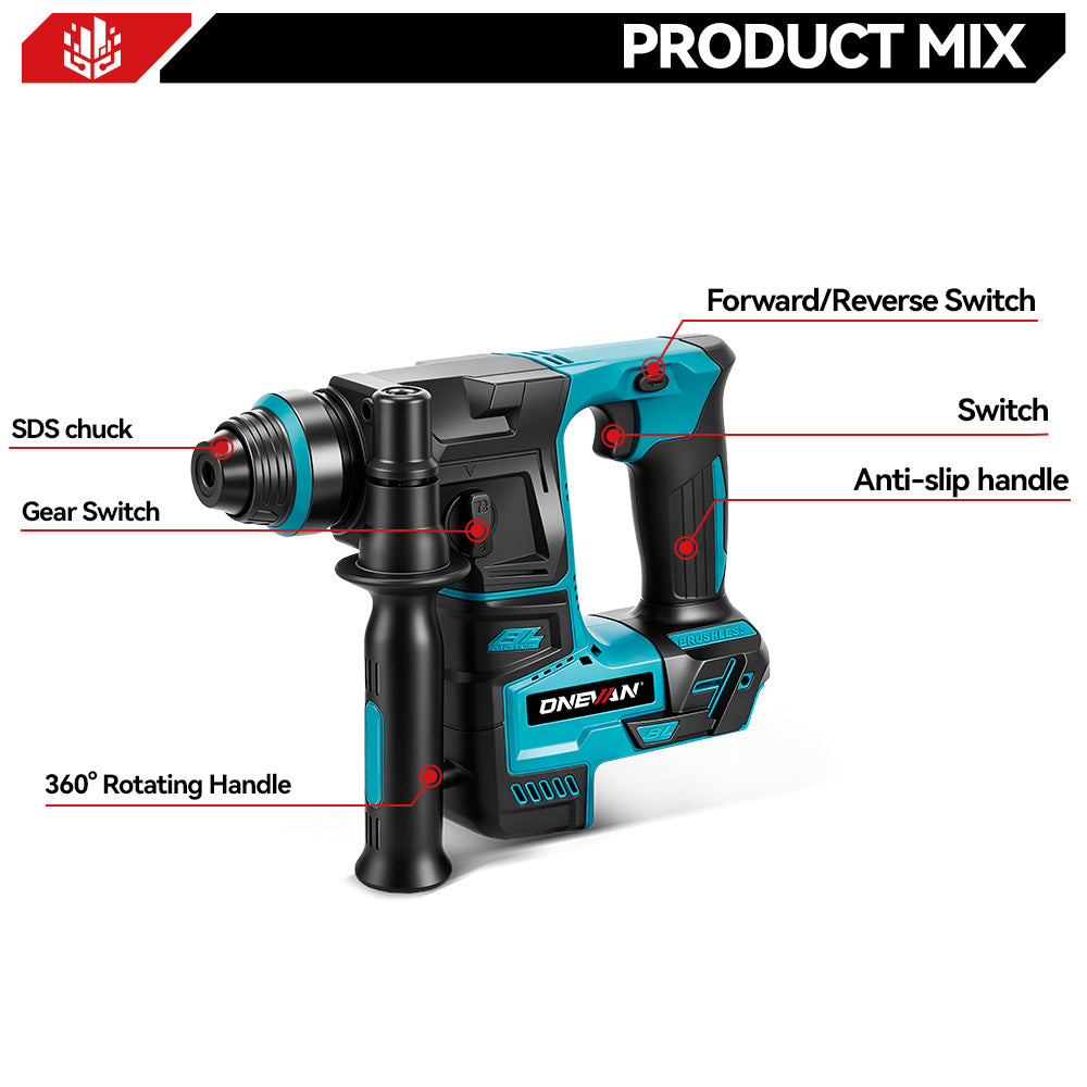 ONEVAN Rotary Hammer Drill