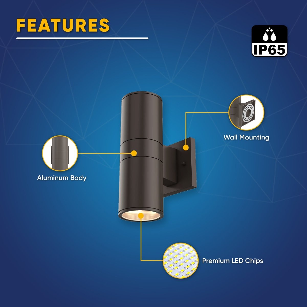 LEDMyplace Outdoor LED Wall Sconce
