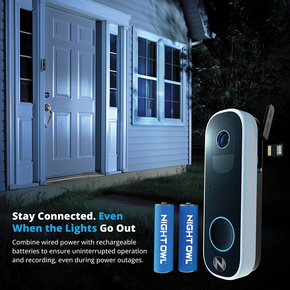 DB4HCH-B Video Doorbell and Wireless Chime