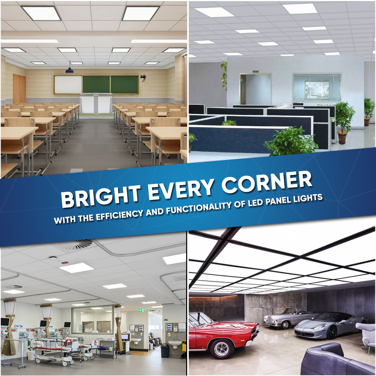 Wen Lighting LED Ceiling Panel Light