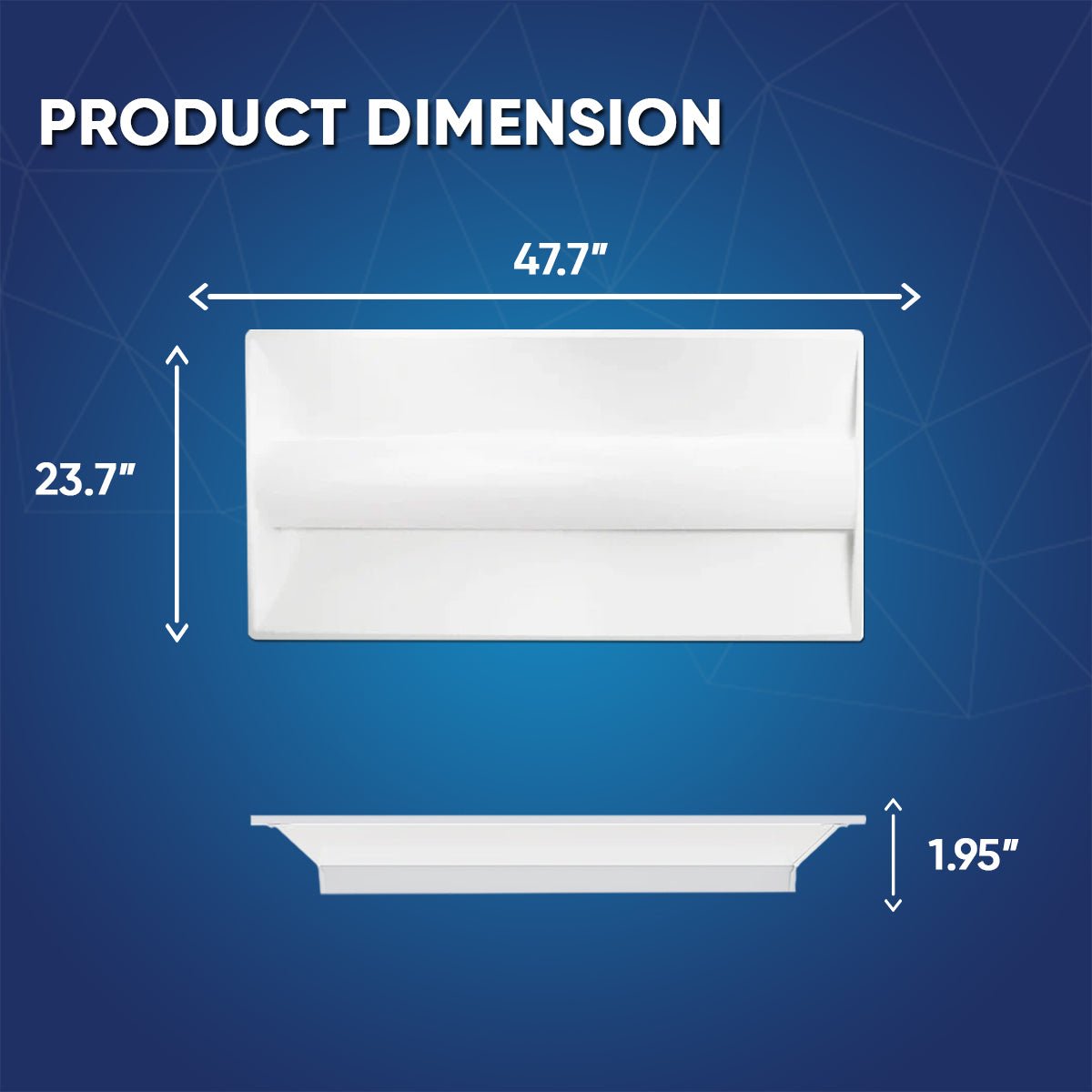 Wen Lighting LED Recessed Ceiling Troffer