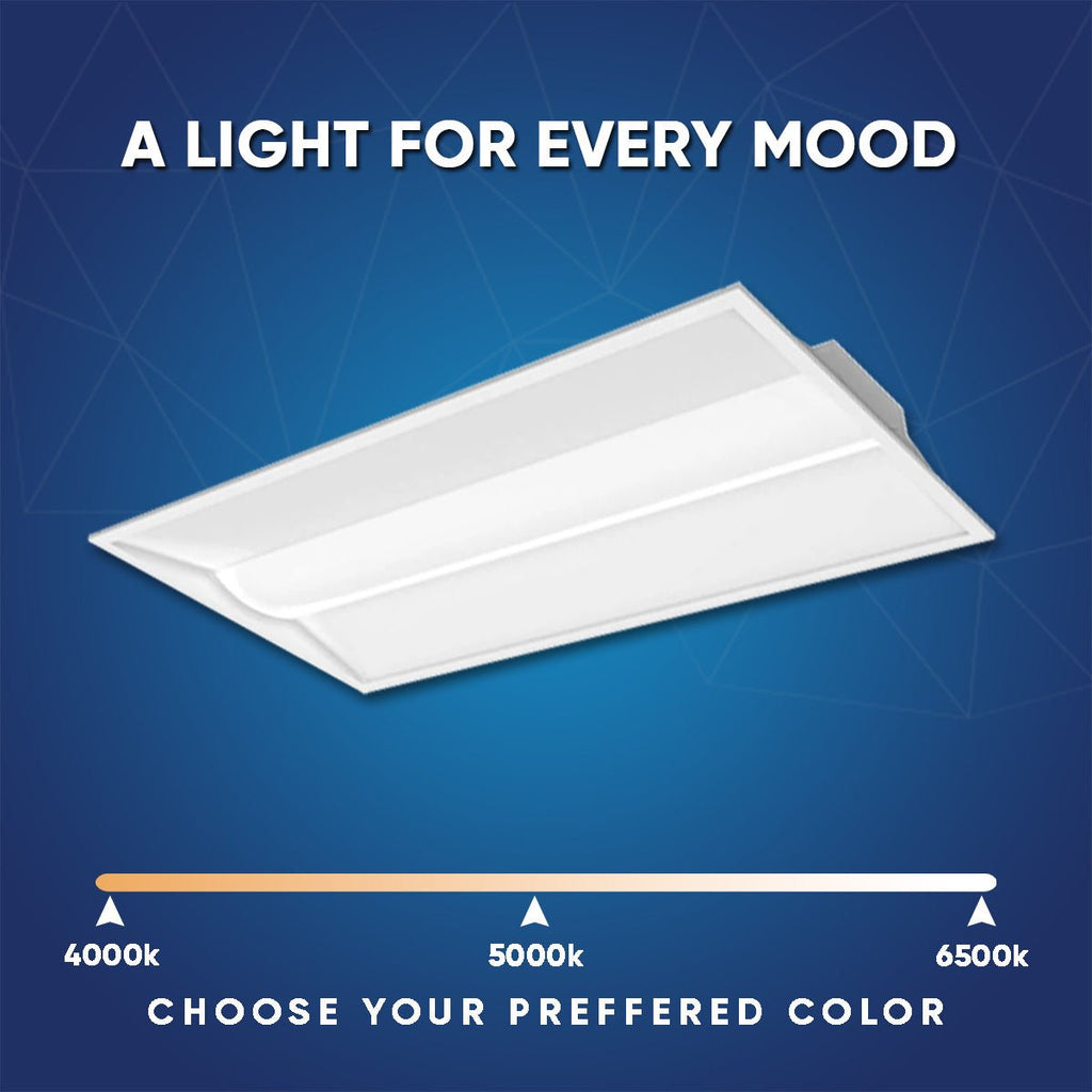 Wen Lighting LED Recessed Ceiling Troffer