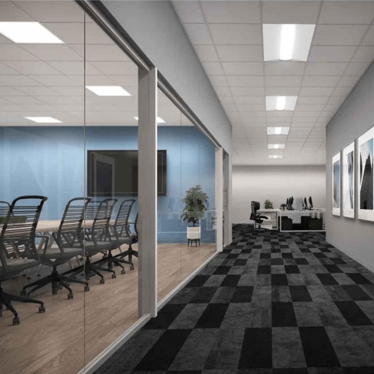Wen Lighting LED Recessed Ceiling Troffer