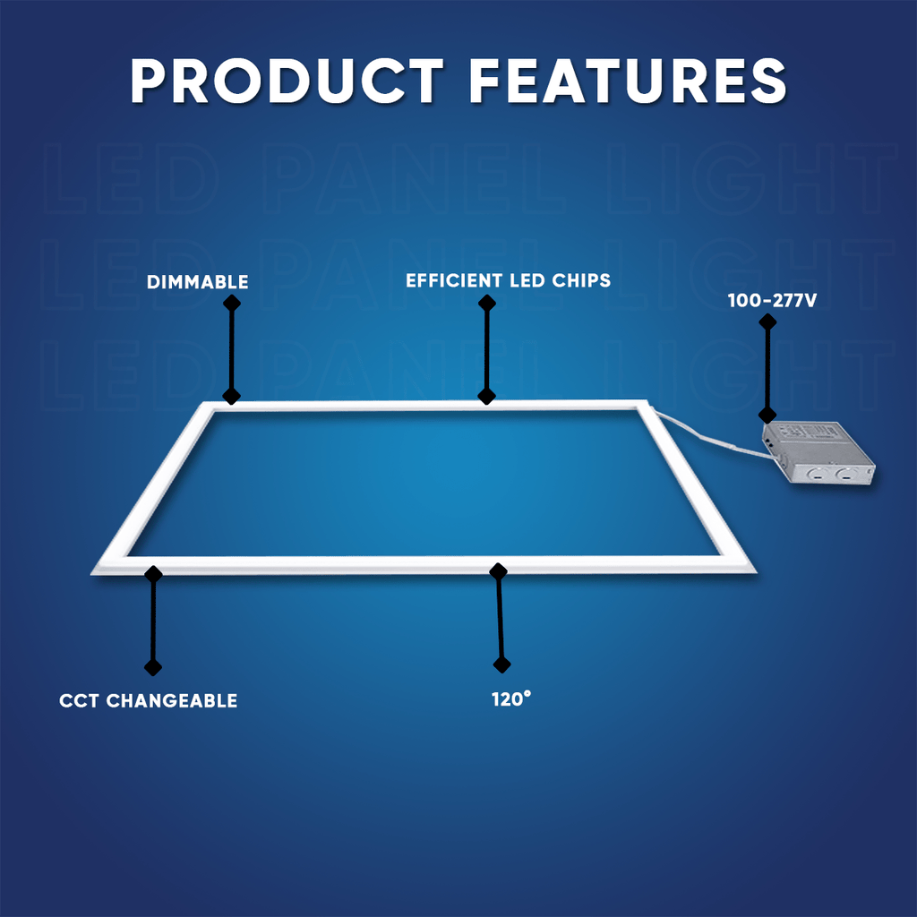 Wen Lighting LED Recessed T-Bar Panel Light