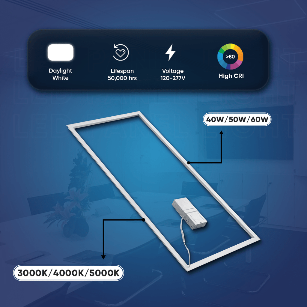Wen Lighting LED Recessed T-Bar Panel Light