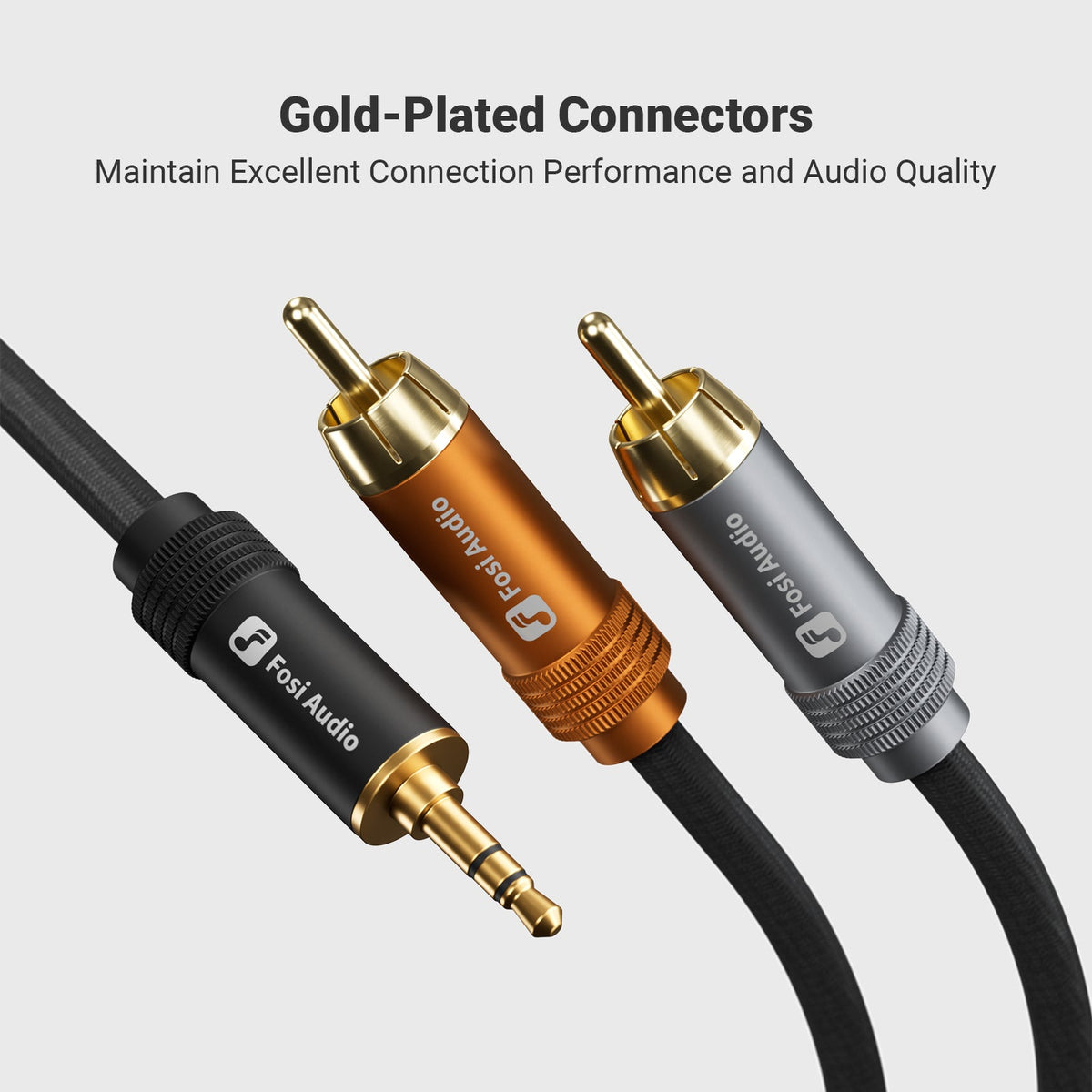 Fosi Audio 3.5mm to Dual RCA Audio Cable