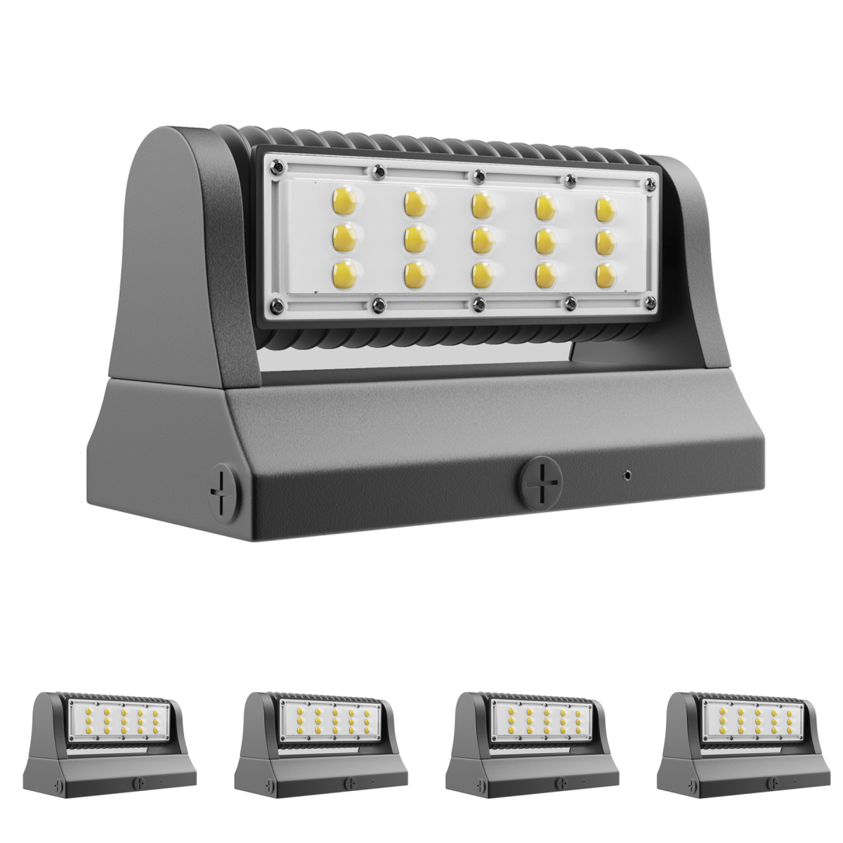 Wen Lighting Rotatable LED Outdoor Wall Pack
