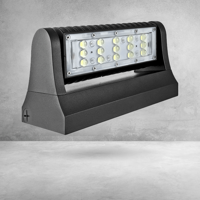 Wen Lighting Rotatable LED Outdoor Wall Pack