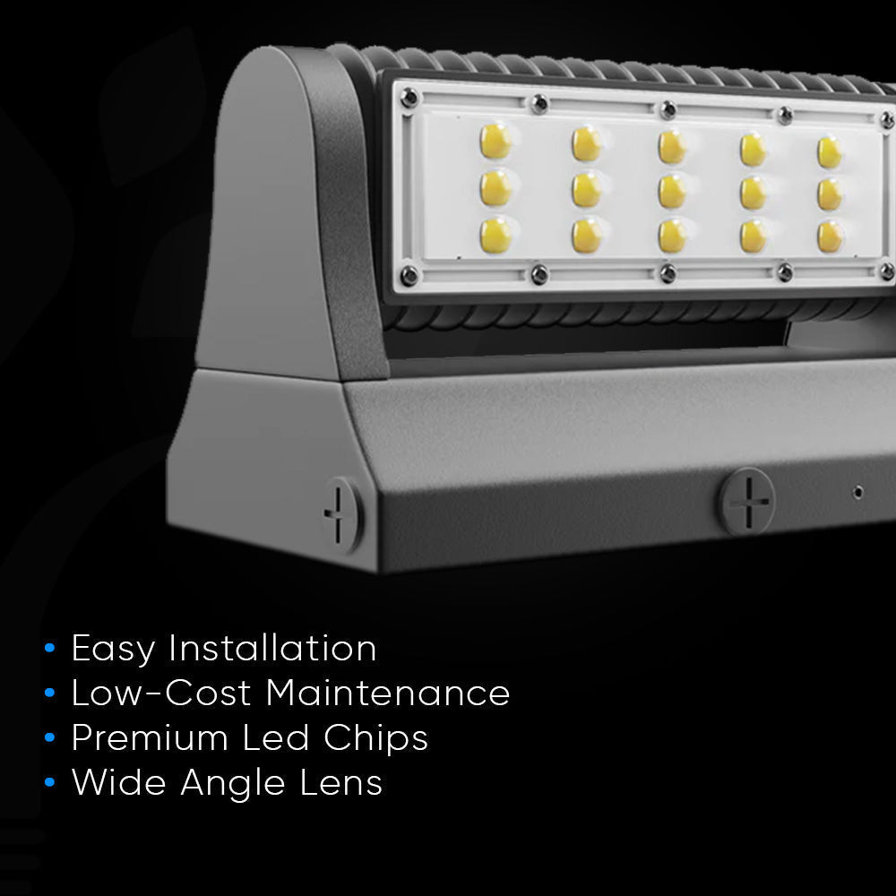 Wen Lighting Rotatable LED Outdoor Wall Pack