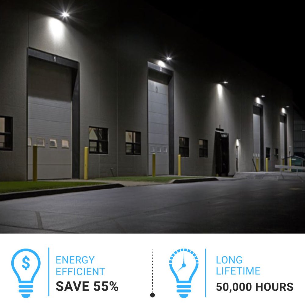 Wen Lighting Rotatable LED Outdoor Wall Pack