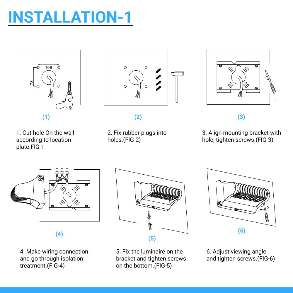 Wen Lighting Rotatable LED Outdoor Wall Pack
