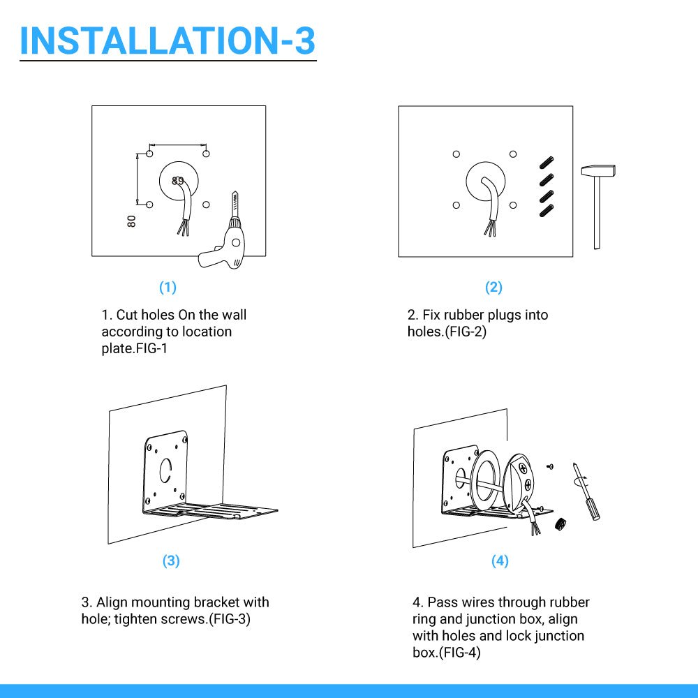 Wen Lighting Rotatable LED Outdoor Wall Pack