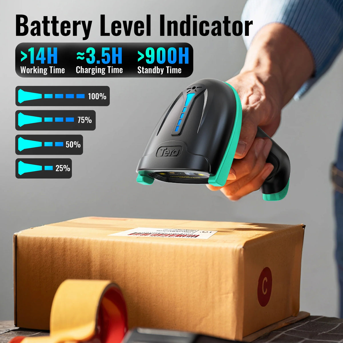 Tera 1D Laser Barcode Scanner