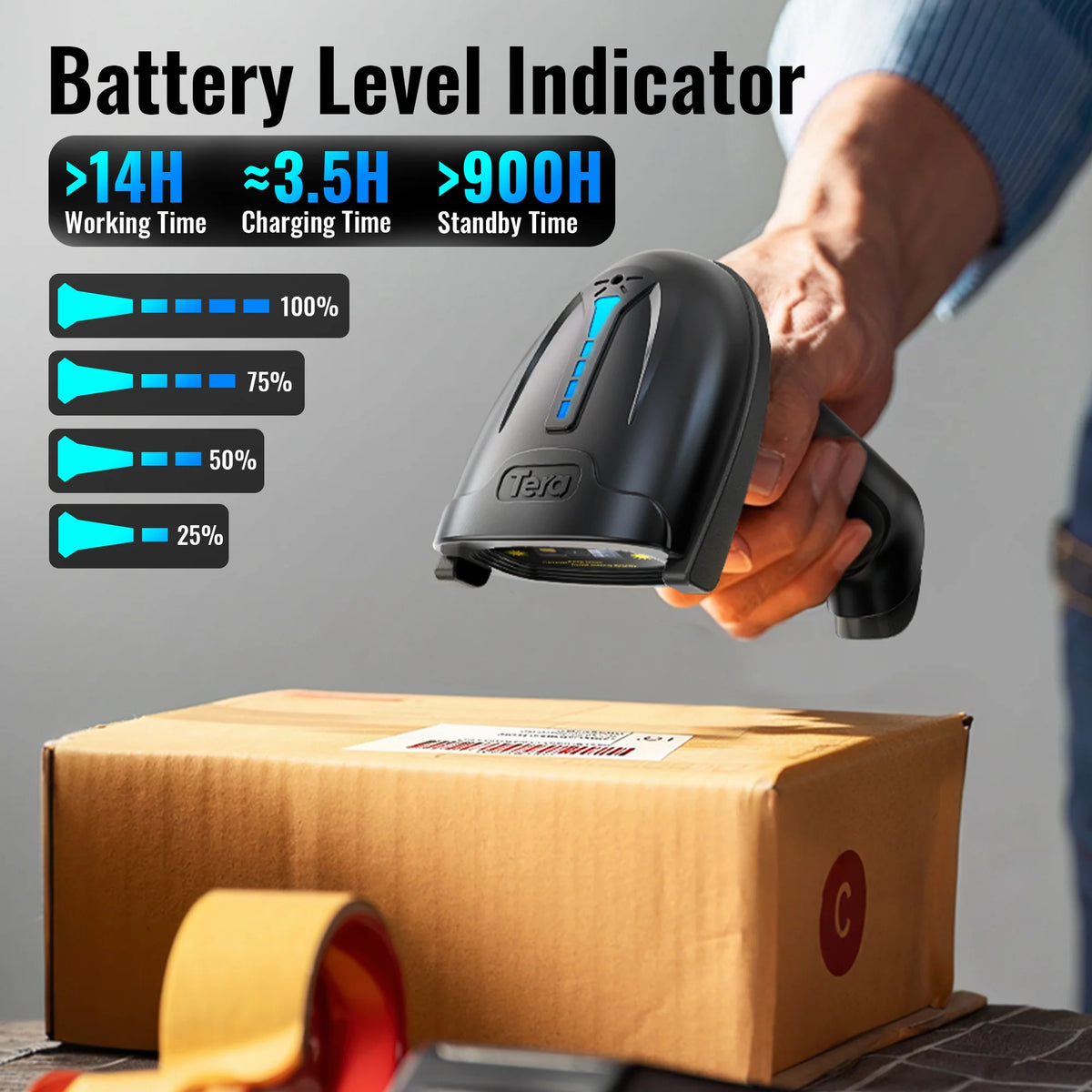 Tera 1D Laser Barcode Scanner