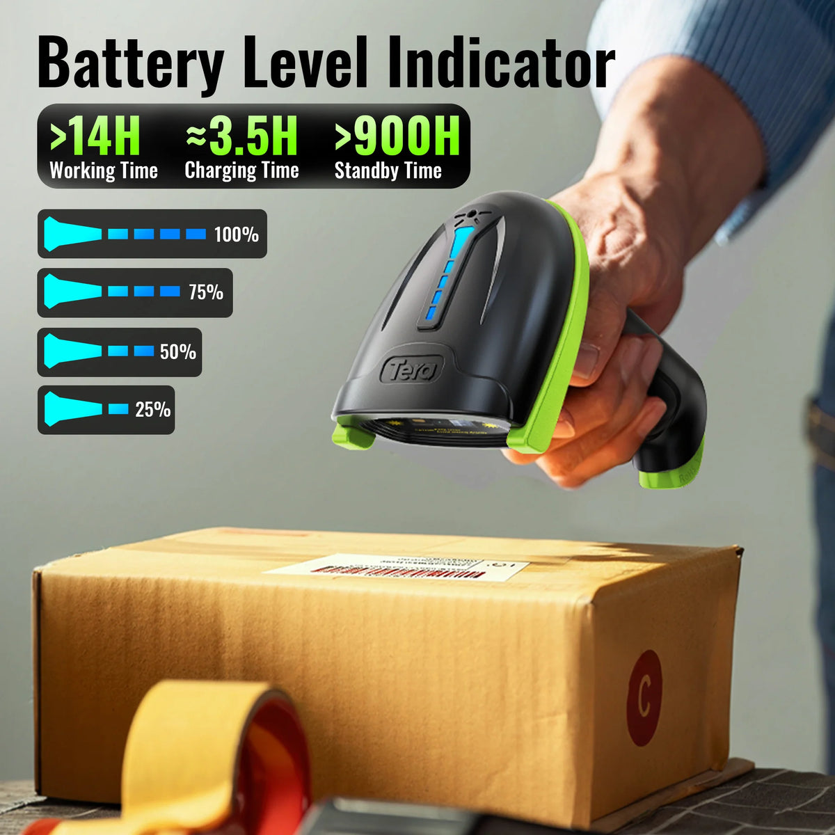 Tera 1D Laser Barcode Scanner