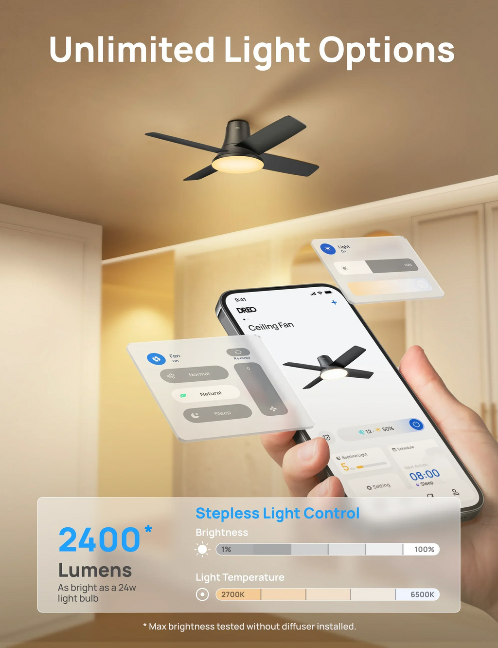 DREO Smart Ceiling Fan