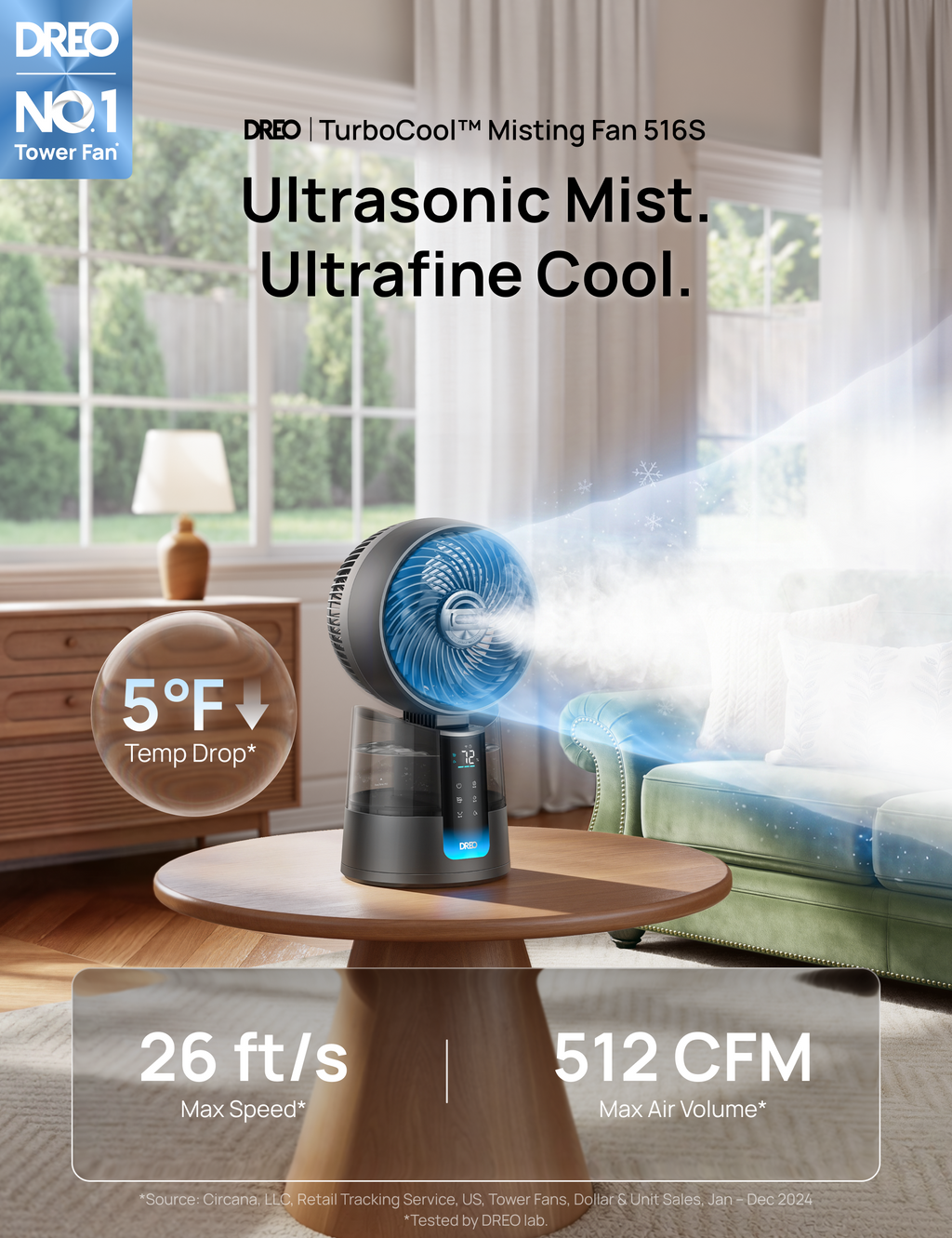 DREO Misting Fan