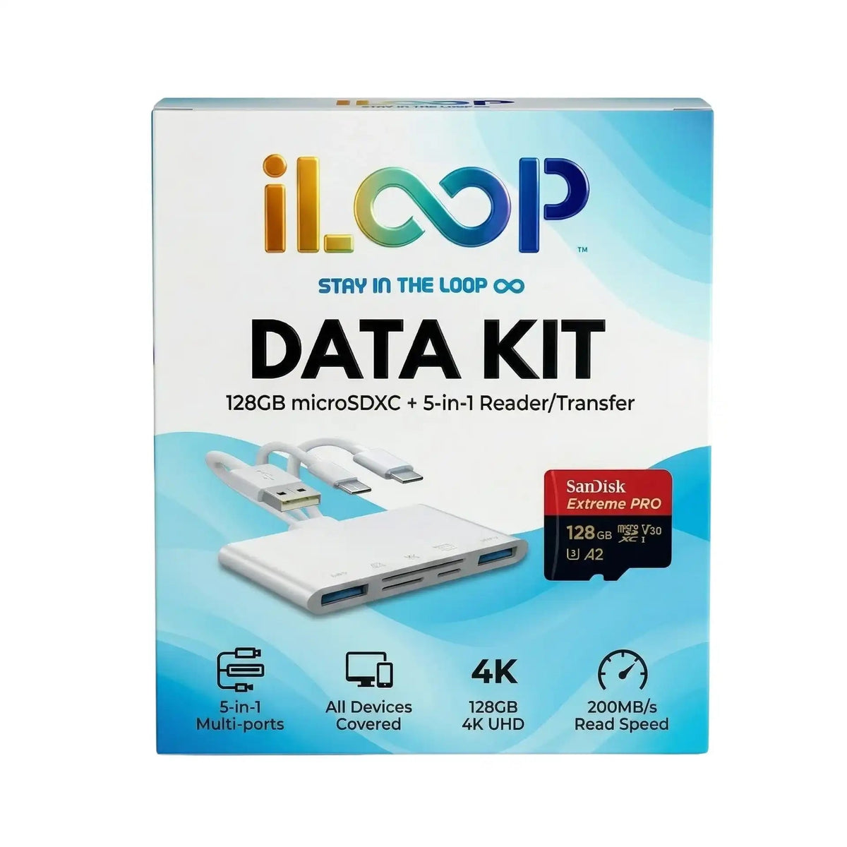 TUTT 5-in-1 Card Reader and microSDXC Bundle