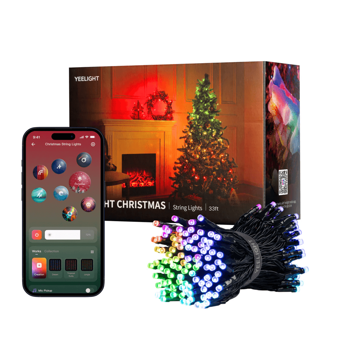 Negotiated by Wyze RGBIC Smart Holiday String Lights
