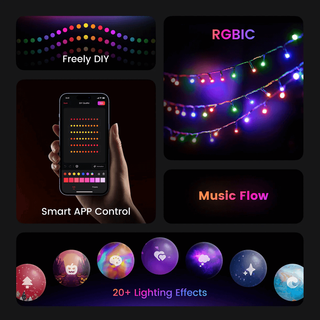 Negotiated by Wyze RGBIC Smart Holiday String Lights
