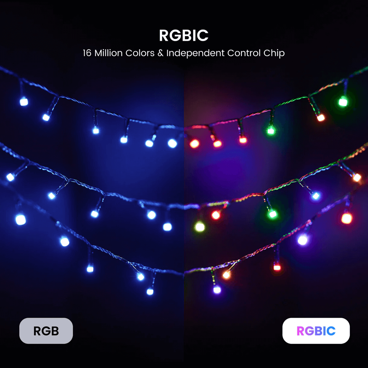 Negotiated by Wyze RGBIC Smart Holiday String Lights