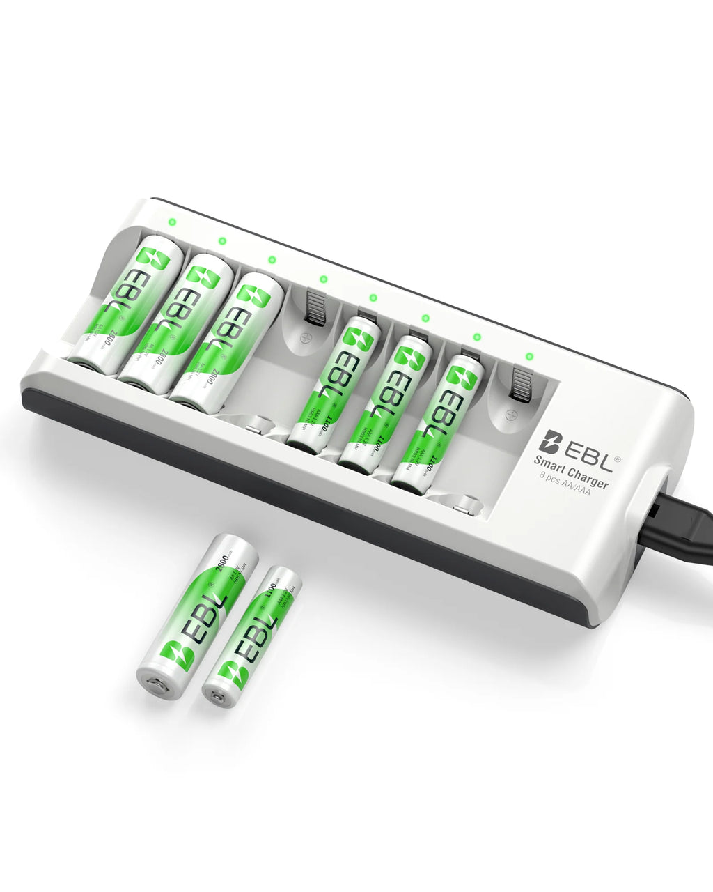 EBLOfficial Rechargeable Battery and Charger Set